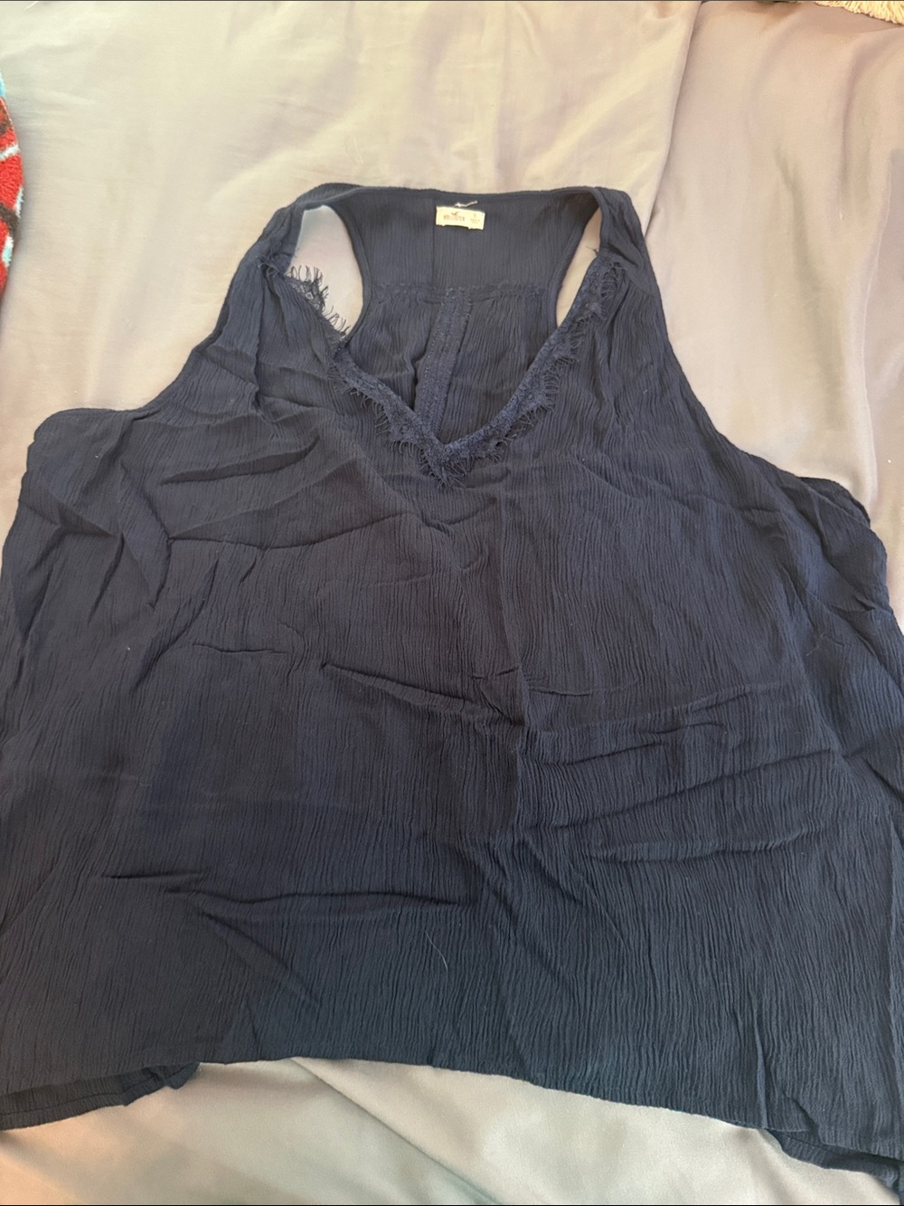 Hollister Navy V-Neck Racerback Cami
